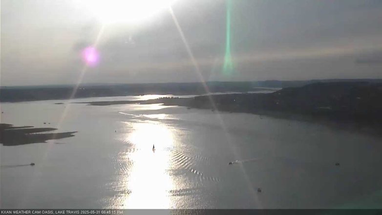 Lake Travis webcam, May 31, 2025 6:45 PM CT