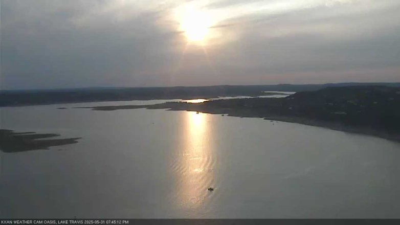 Lake Travis webcam, May 31, 2025 7:45 PM CT