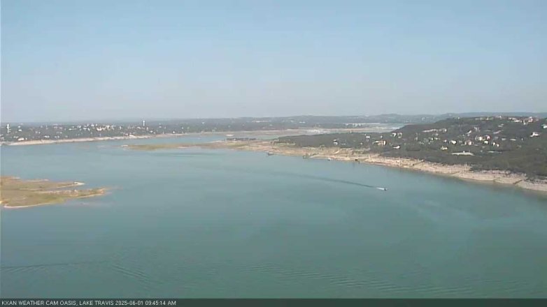 Lake Travis webcam, June 1, 2025 9:45 AM CT