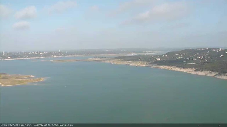 Lake Travis webcam, June 2, 2025 9:00 AM CT
