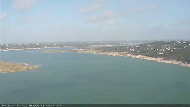 Lake Travis webcam, June 2, 2025 9:25 AM CT