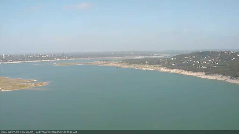 Lake Travis webcam, June 2, 2025 10:00 AM CT