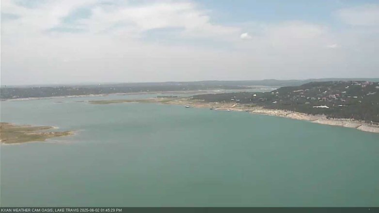 Lake Travis webcam, June 2, 2025 1:45 PM CT