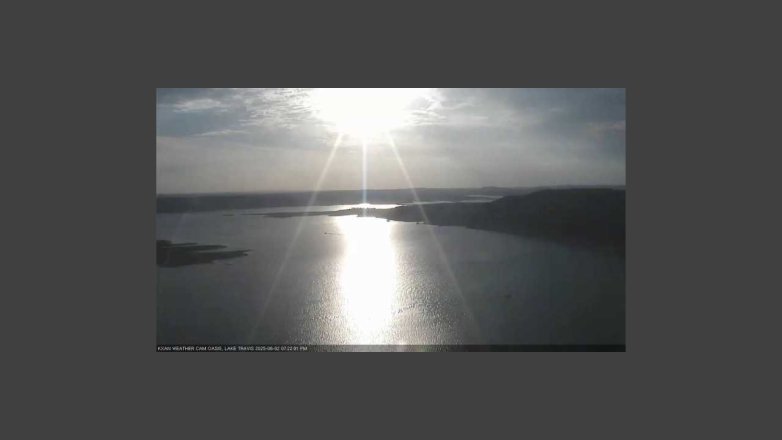 Lake Travis webcam, June 2, 2025 7:25 PM CT