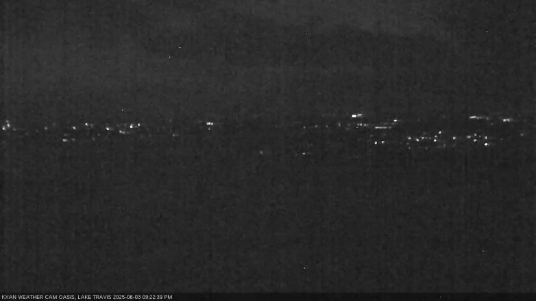Lake Travis webcam, June 3, 2025 9:25 PM CT