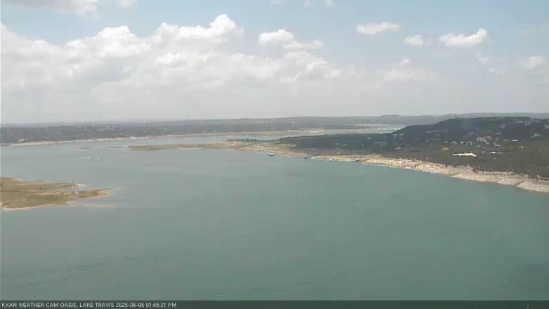 Lake Travis webcam, June 5, 2025 1:45 PM CT