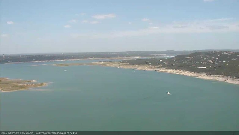 Lake Travis webcam, June 6, 2025 1:25 PM CT