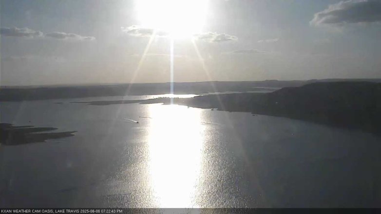 Lake Travis webcam, June 6, 2025 7:25 PM CT