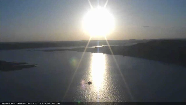 Lake Travis webcam, June 6, 2025 8:00 PM CT