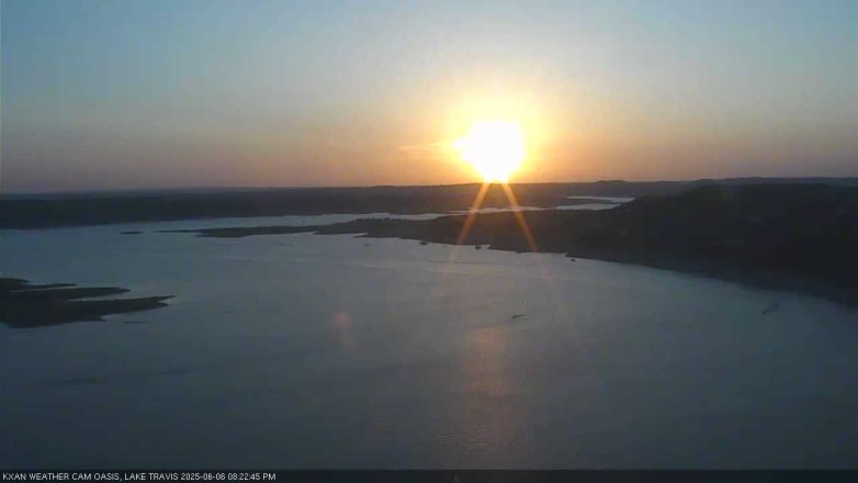 Lake Travis webcam, June 6, 2025 8:25 PM CT