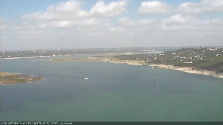 Lake Travis webcam, June 7, 2025 10:45 AM CT