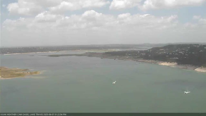 Lake Travis webcam, June 7, 2025 1:25 PM CT