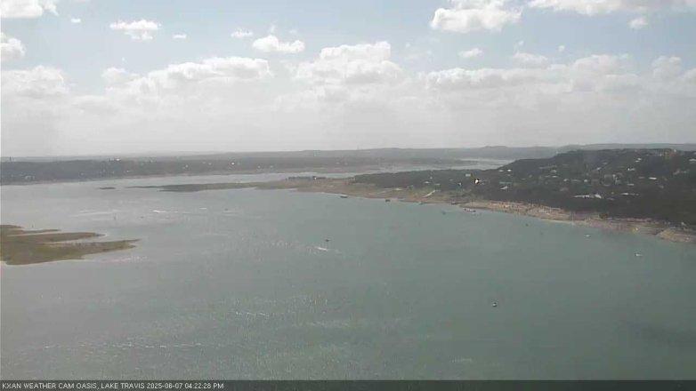 Lake Travis webcam, June 7, 2025 4:25 PM CT
