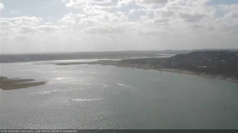 Lake Travis webcam, June 7, 2025 5:00 PM CT