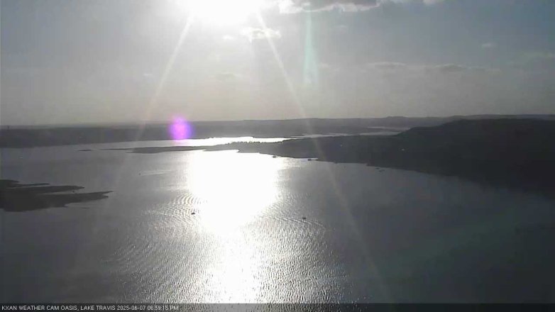 Lake Travis webcam, June 7, 2025 7:00 PM CT