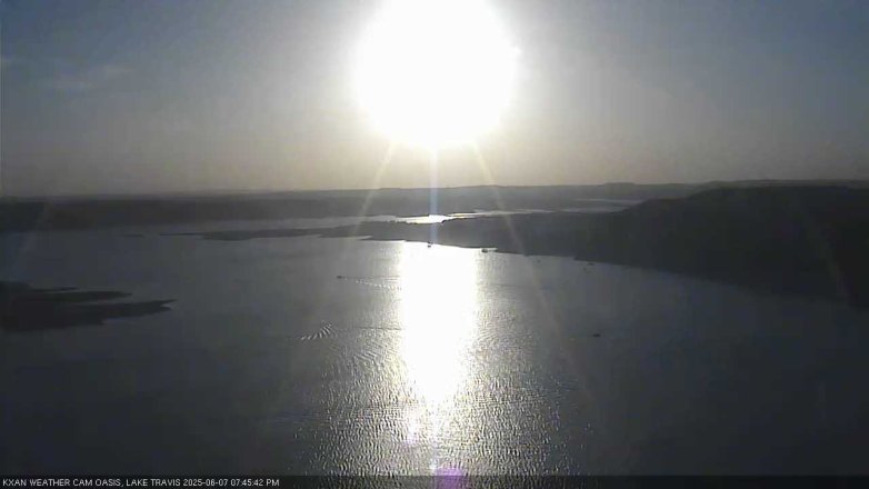 Lake Travis webcam, June 7, 2025 7:45 PM CT