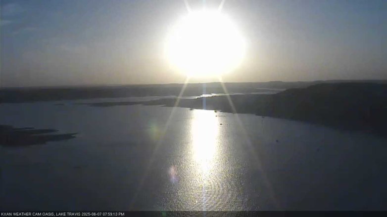Lake Travis webcam, June 7, 2025 8:00 PM CT