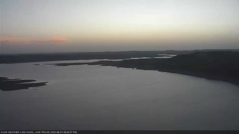 Lake Travis webcam, June 7, 2025 8:45 PM CT