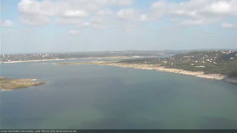 Lake Travis webcam, June 8, 2025 9:45 AM CT