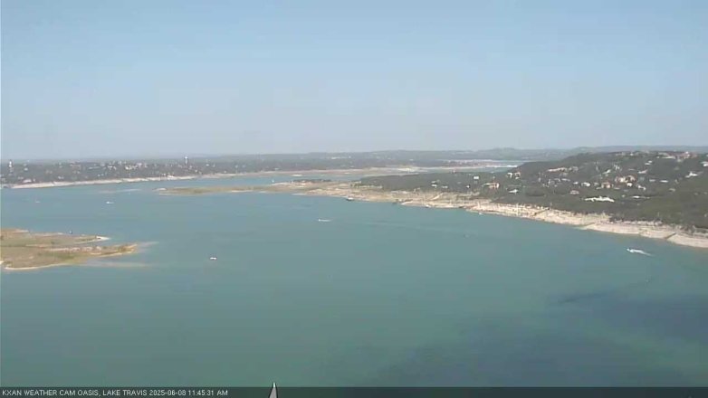 Lake Travis webcam, June 8, 2025 11:45 AM CT