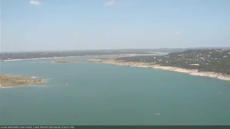 Lake Travis webcam, June 8, 2025 12:45 PM CT