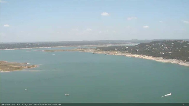 Lake Travis webcam, June 8, 2025 1:25 PM CT