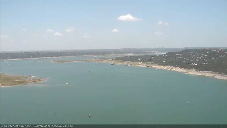 Lake Travis webcam, June 8, 2025 1:45 PM CT