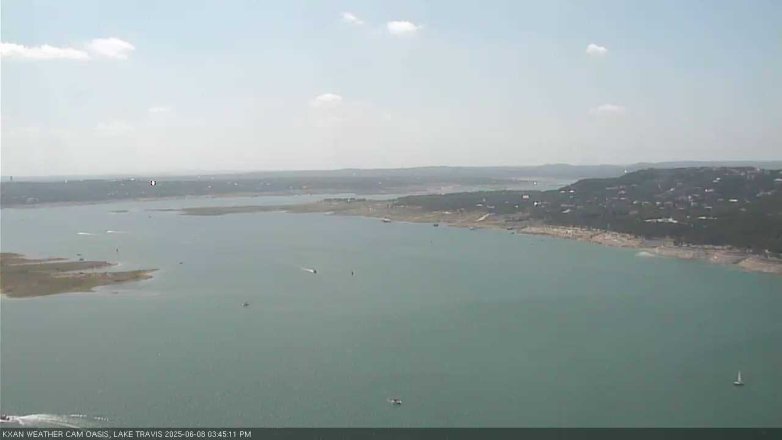 Lake Travis webcam, June 8, 2025 3:45 PM CT