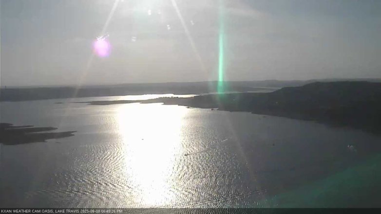 Lake Travis webcam, June 8, 2025 6:45 PM CT