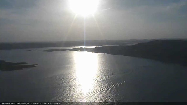 Lake Travis webcam, June 8, 2025 7:25 PM CT