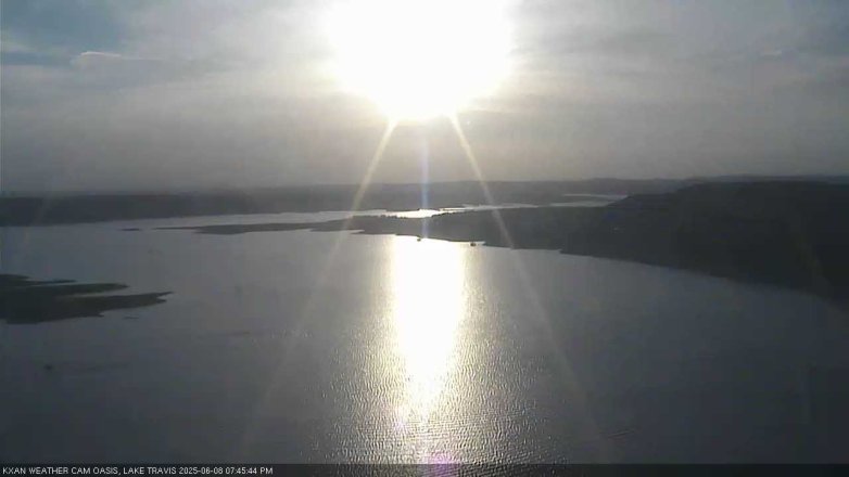 Lake Travis webcam, June 8, 2025 7:45 PM CT