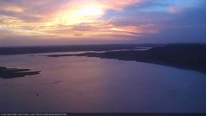 Lake Travis webcam, June 8, 2025 8:45 PM CT