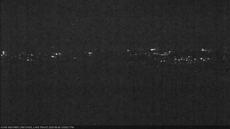Lake Travis webcam, June 8, 2025 11:00 PM CT