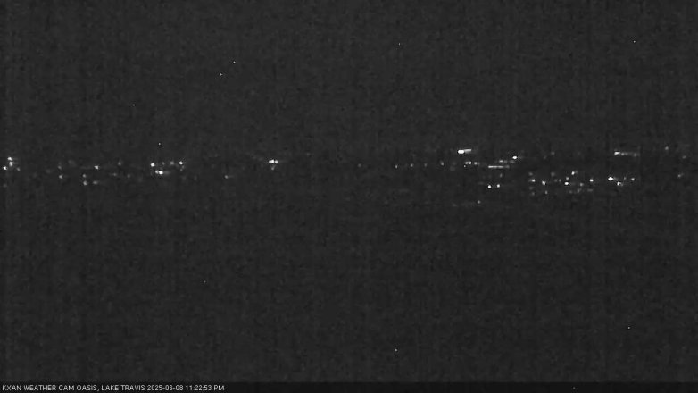 Lake Travis webcam, June 8, 2025 11:25 PM CT