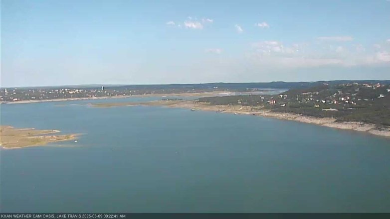Lake Travis webcam, June 9, 2025 9:25 AM CT