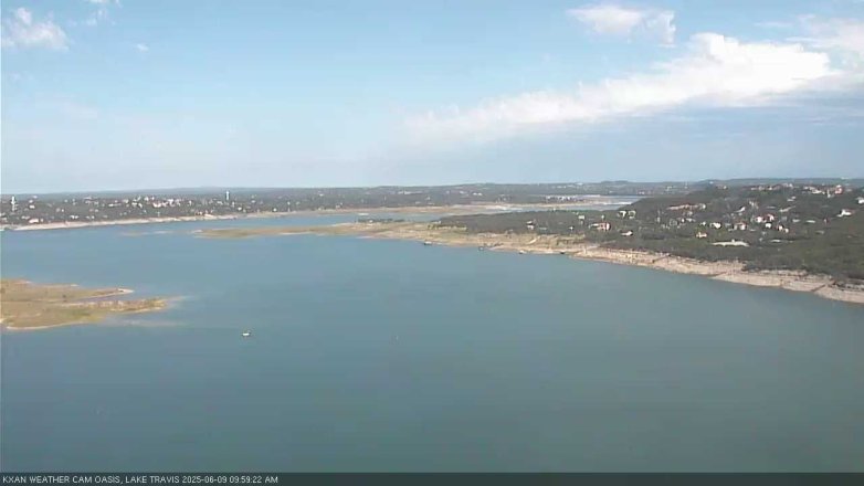 Lake Travis webcam, June 9, 2025 10:00 AM CT