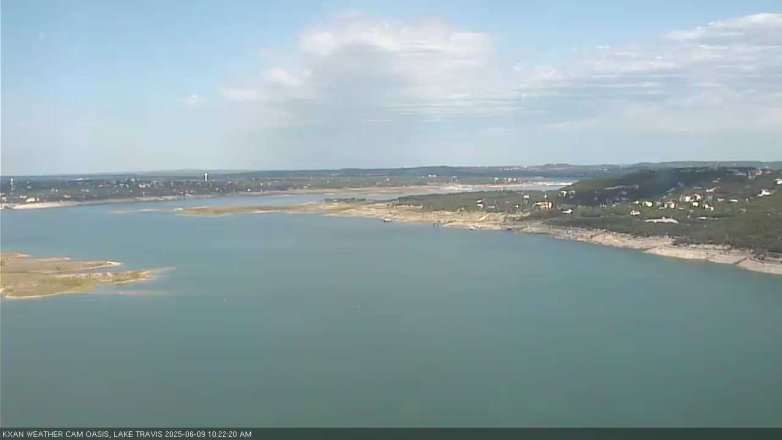 Lake Travis webcam, June 9, 2025 10:25 AM CT