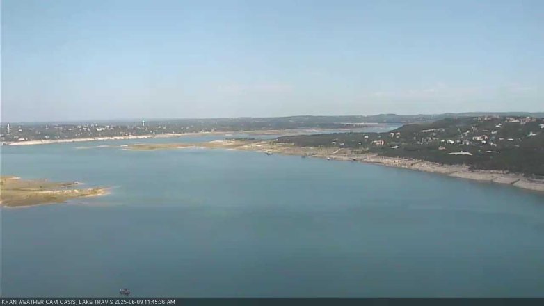 Lake Travis webcam, June 9, 2025 11:45 AM CT