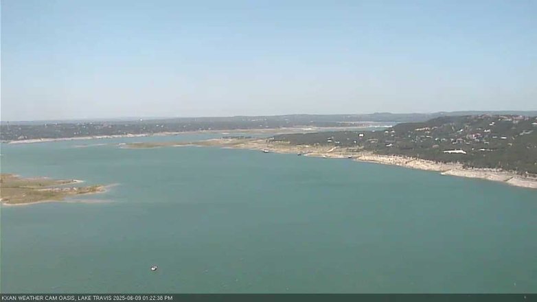 Lake Travis webcam, June 9, 2025 1:25 PM CT