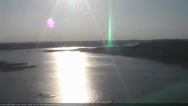 Lake Travis webcam, June 9, 2025 6:45 PM CT