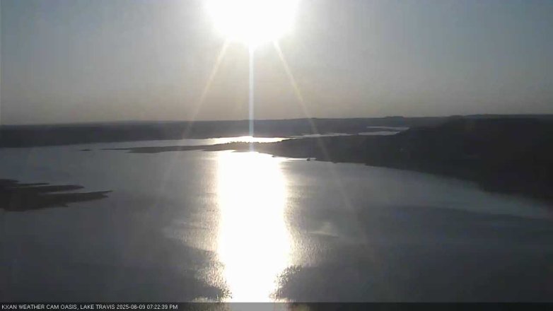 Lake Travis webcam, June 9, 2025 7:25 PM CT
