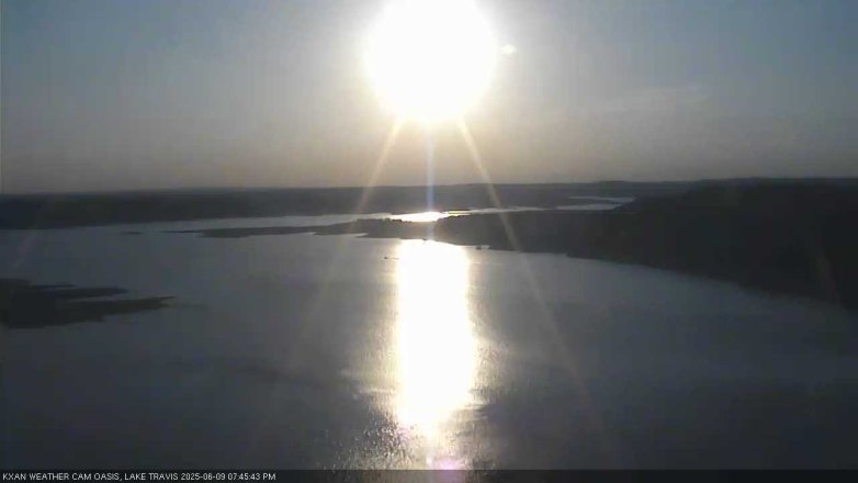Lake Travis webcam, June 9, 2025 7:45 PM CT