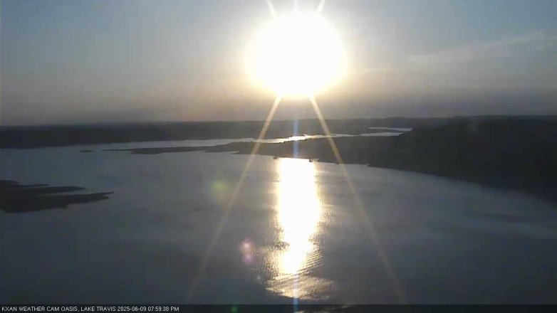 Lake Travis webcam, June 9, 2025 8:00 PM CT