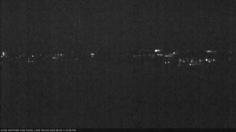 Lake Travis webcam, June 9, 2025 11:25 PM CT