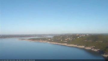 Lake Travis on October 31, 2021 at 9:25 AM CT