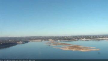 Lake Travis on January 14, 2023 at 9:25 AM CT