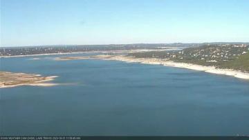 Lake Travis on October 31, 2023 at 12:00 PM CT