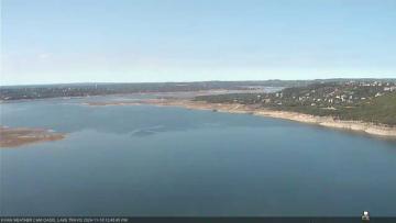 Lake Travis on November 18, 2024 at 12:45 PM CT