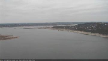 Lake Travis on January 8, 2025 at 10:25 AM CT